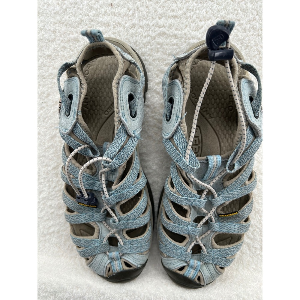 Keen Whisper Waterproof Hiking Sandals Blue Celestial Womens Size 9. 1012229 - Picture 8 of 9
